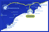 Интерактивная карта Крыма и Судака